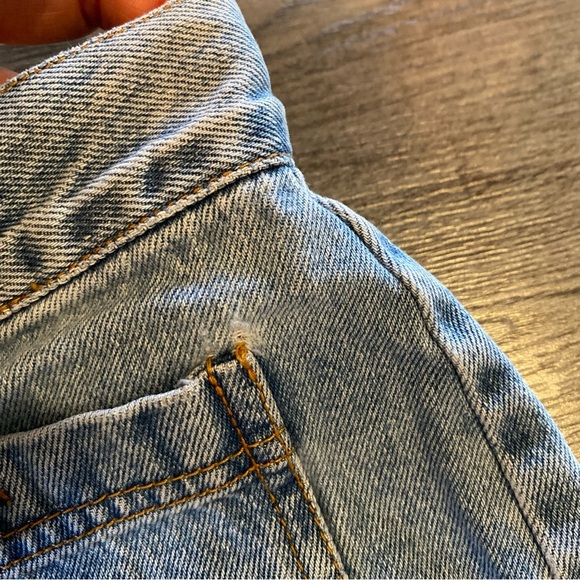 Vintage Jean Shorts Button Fly no back pockets - Picture 8 of 13